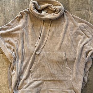 Cozy Taupe Barefoot Dreams Poncho Pullover